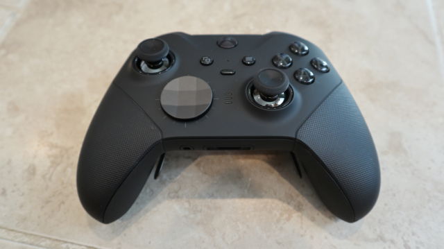 The Xbox Elite Series 2 Wireless Controller is expensive and lacks the dedicated screenshot button of newer Xbox Series X/S gamepads, but it still includes a rechargeable battery and "pro" features like swappable d-pads, tension-adjustable joysticks and trigger buttons, and on-board profiles, among others.